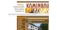Desktop Screenshot of kaminbau-adams.de